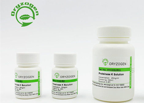 1g 10g 50g 100gのパッケージの組換えのプロティナーゼKの良質の実験用試薬
